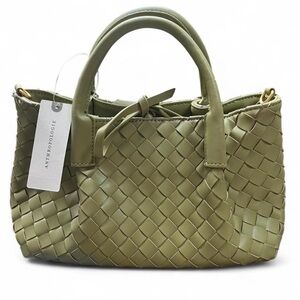 Anthropologie Sage Woven Satchel